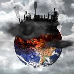 כדור הארץ הסובל ממשבר האקלים